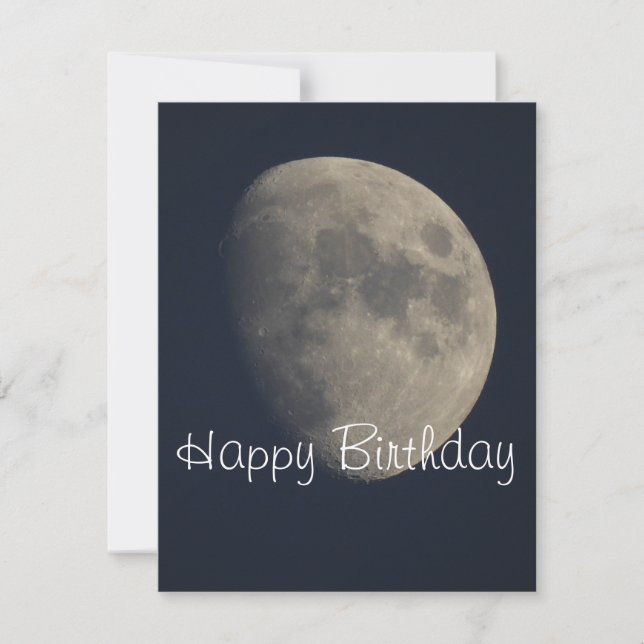 Moon Birthday Card (Front)