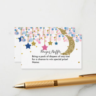 Moon Blue Pink Diaper Raffle Enclosure C