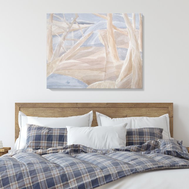 Moon Break Canvas Print (Insitu(Bedroom))