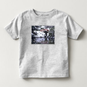 Moon Bridge & Pond in Winter Seattle, Washington Toddler T-Shirt