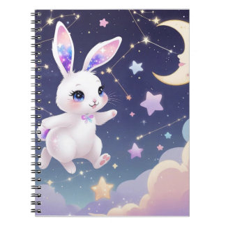 Moon Bunny Journal – Celestial Dream Rabbit Kawaii