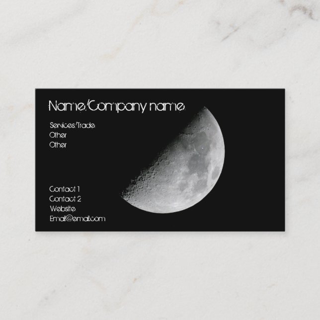 Moon Business Card (Front)