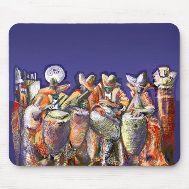 ** Moon Candombe ** Mouse Mat (Front)