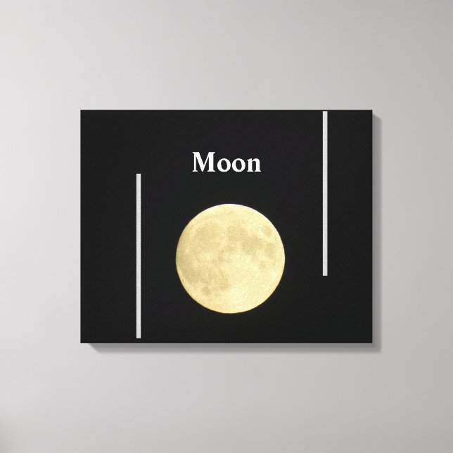 Moon  canvas print (Front)