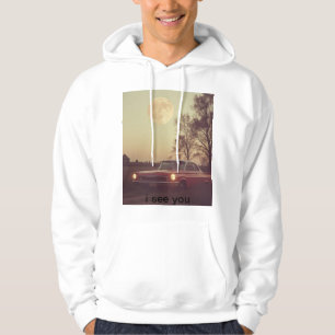 moon car hoodie