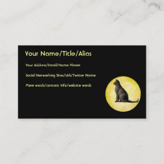 Moon Cat Business Card