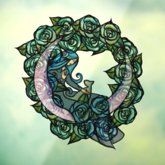 Moon Cat Goddess MoonChild Cats                    Window Cling