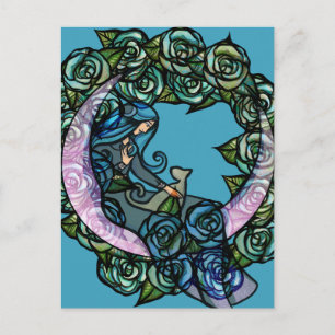Moon Cat Goddesss MoonChild Cats                   Postcard
