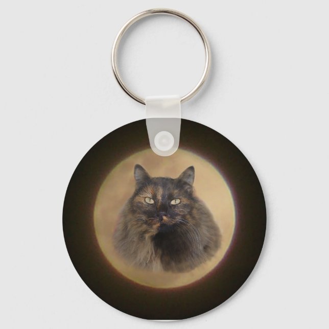 Moon Cat Keychain (Front)