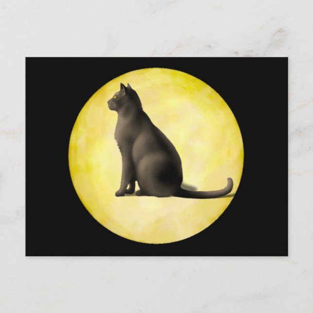 Moon Cat Postcard (Front)