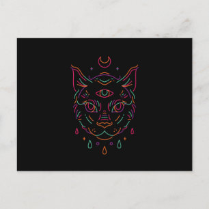 Moon Cat Postcard