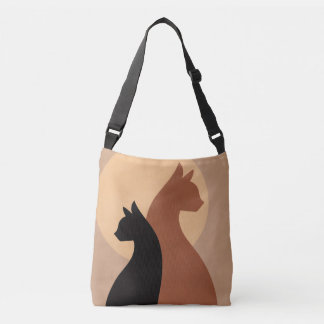 Moon Cats Printed Tote
