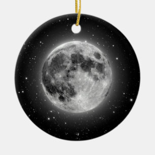 Moon Ceramic Tree Decoration