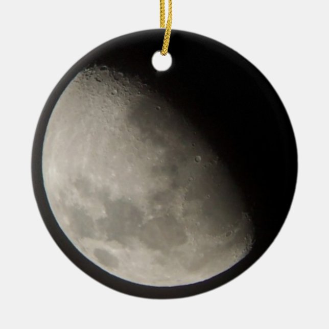 Moon Ceramic Tree Decoration (Front)