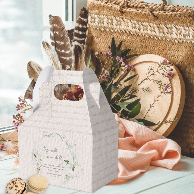 Moon Child | Boho Hippie Baby Shower Favour Box (Creator Uploaded)