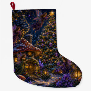 Moon Child Christmas Fairies Decorating Stocking