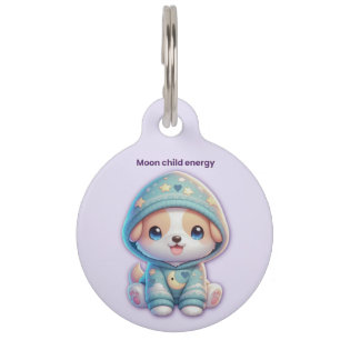 Moon Child Energy Pet Tag ID