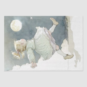 Moon Child Girl Vintage Night Sky Nursery Baby Tissue Paper