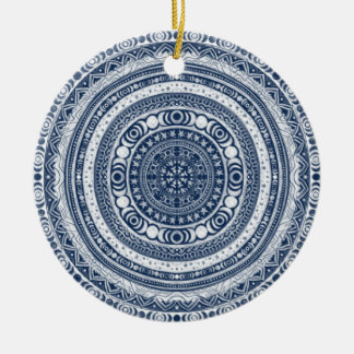 Moon Child Mandala Triple Moon Witch Ceramic Tree Decoration