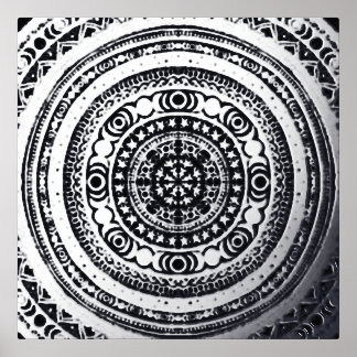 Moon Child Mandala Triple Moon Witch Foil Prints