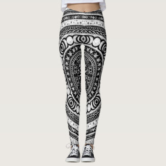 Moon Child Mandala Triple Moon Witch Leggings