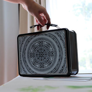 Moon Child Mandala Triple Moon Witch Metal Lunch Box