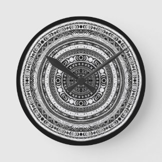 Moon Child Mandala Triple Moon Witch Round Clock