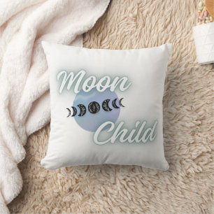 Moon Child Pillow – Boho Spiritual Pillow for Home