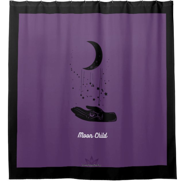 Moon Child Shower Curtain (Front)