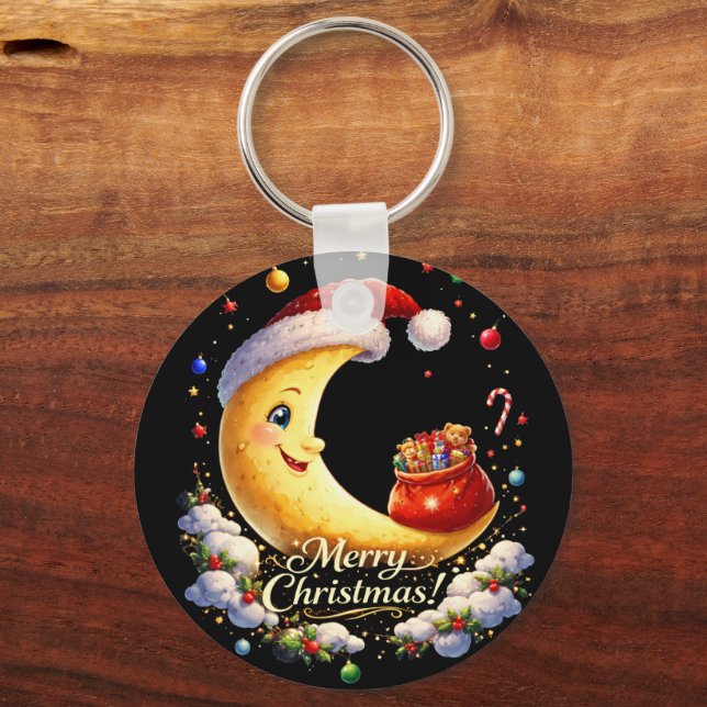 moon christmas key ring (Back)