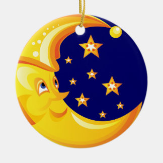 Moon Christmas Ornament