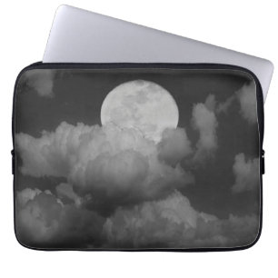 Moon & Clouds Over Kansas Laptop Sleeve