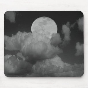 Moon & Clouds Over Kansas Mouse Mat