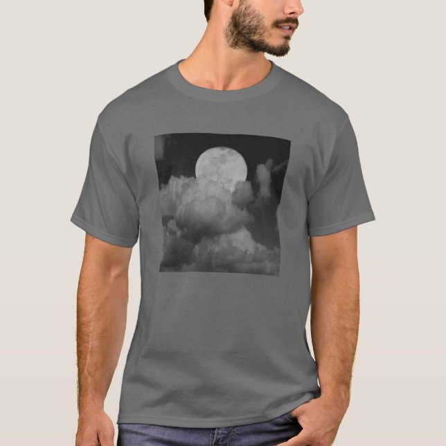 Moon & Clouds Over Kansas T-Shirt (Front)