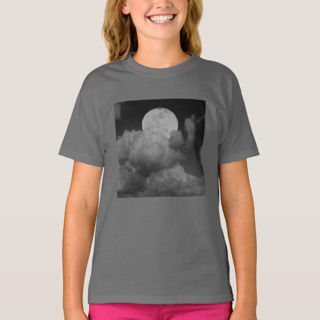 Moon & Clouds Over Kansas T-Shirt (Front)