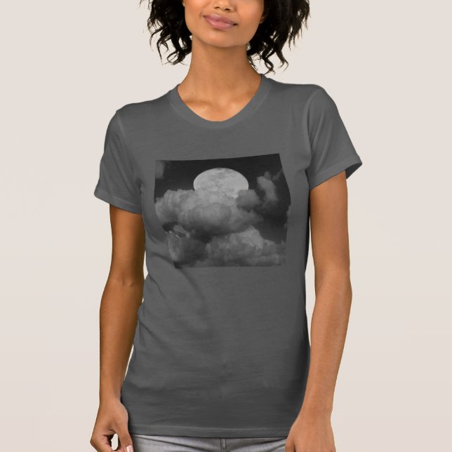 Moon & Clouds Over Kansas T-Shirt (Front)