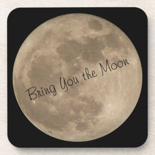 Moon Coasters Customise Full Moon Drink Coasters