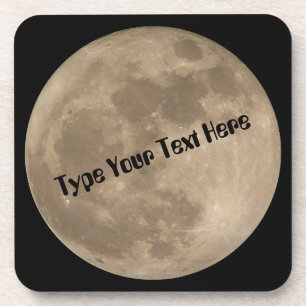 Moon Coasters Customise Full Moon Drink Coasters