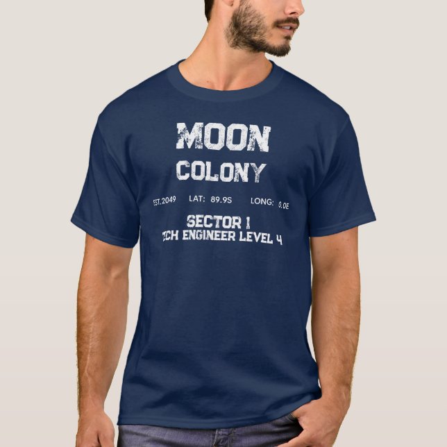 Moon Colony Vintage Logo T-Shirt (Front)