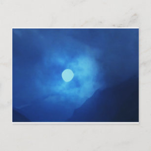 MOON covered with CLOUDS - NIGHT SKY Postcard