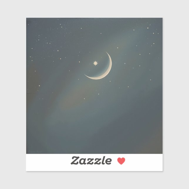 Moon Cradling a Star 🌌🎨 (Sheet)