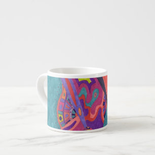 Moon Crashers, abstract art Espresso Cup