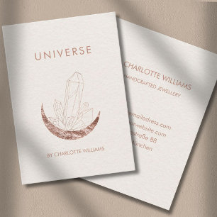 Moon Crystal Energy Healer Business Card