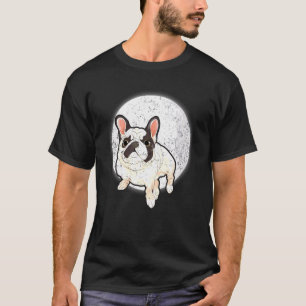 Moon Cute Animal Frenchie Dog Pet Parent French Bu T-Shirt