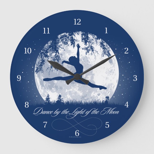 Moon Dance Large Clock (Front)