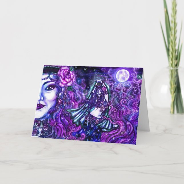 Moon Dancer Greeting Card (Front)