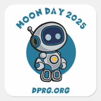 Moon Day 2025 DPRG.Org Square Sticker