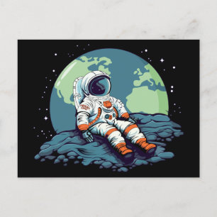 Moon Day, Astronaut on the Moon Postcard