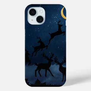 Moon deer iPhone 15 case