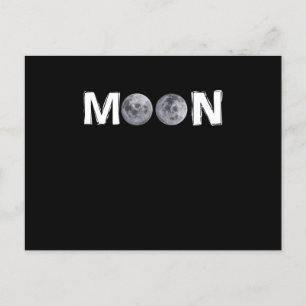 Moon Design with 2 moon instead of double "O" Postcard